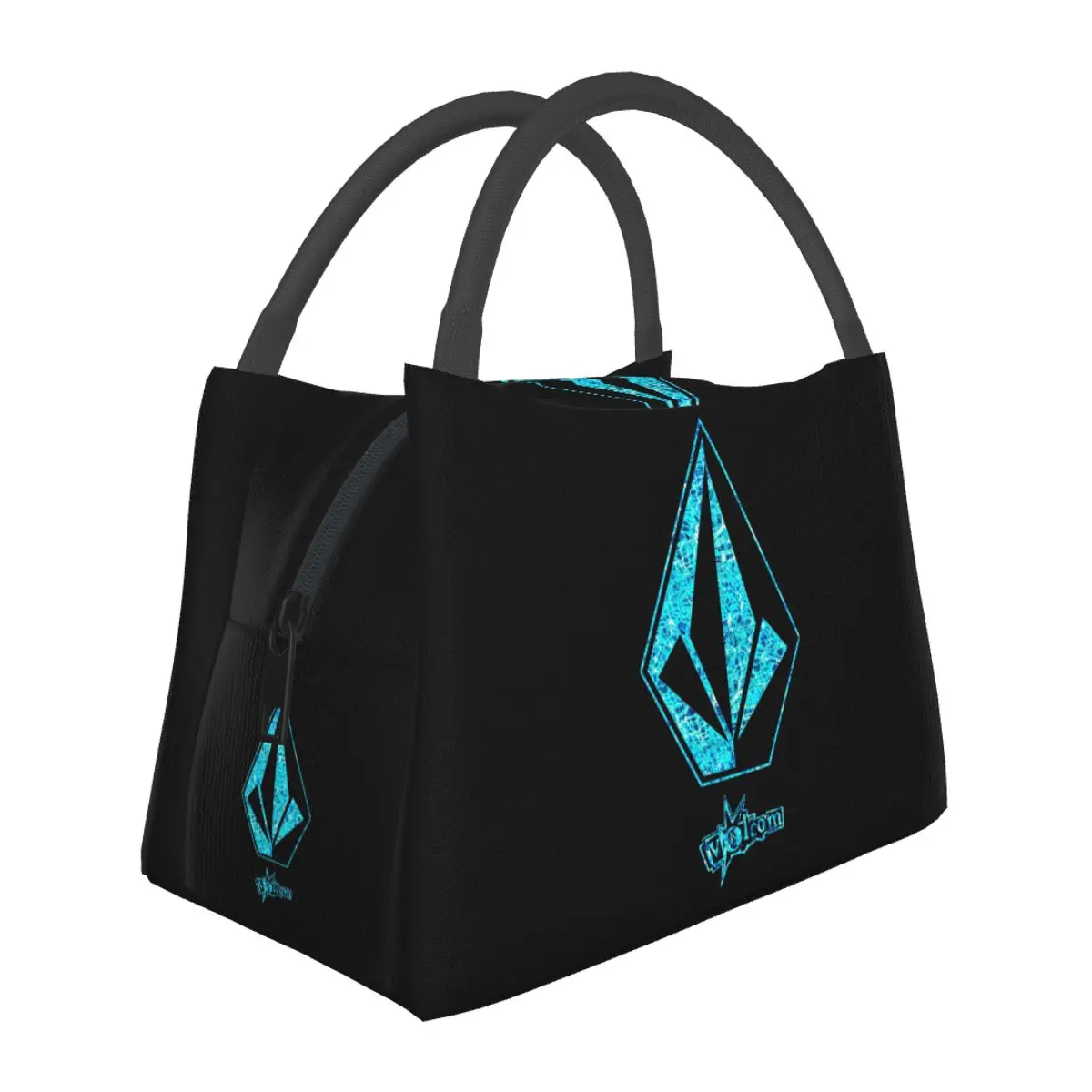 Half Diamond Volkom Insulated Lunch Bag for Women Picnic Storage Food Boxes Portable Container Cooler Thermal Lunch Box Tote
