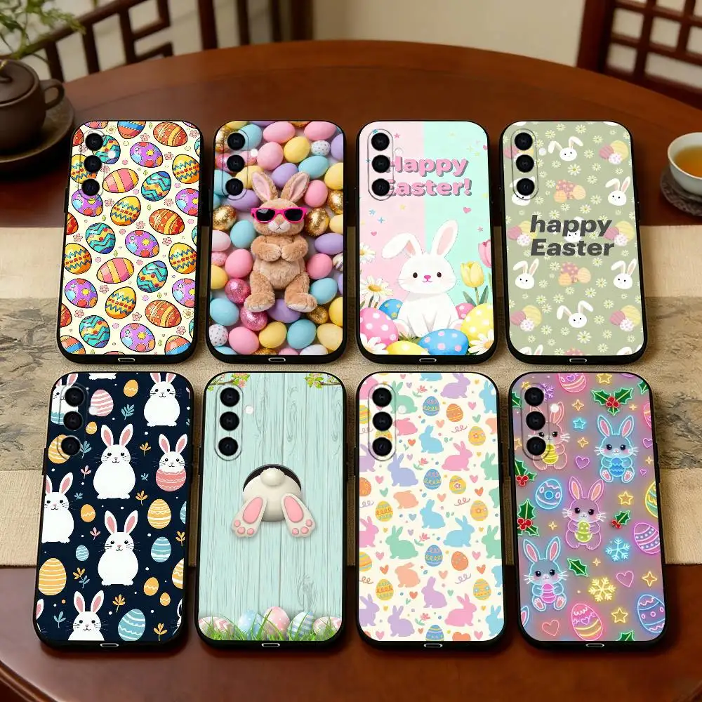 

Easter pattern Phone Case For Samsung Galaxy A73,A72,A71,A70,A53,A52,A51,Others Soft Black Cover