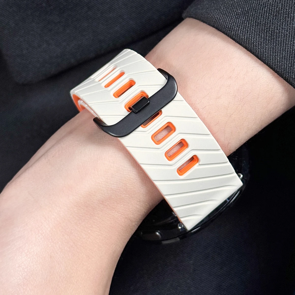Dwukolorowy silikonowy pasek d – Samsung Smartwatch Ultra Accessories recenzja i cena