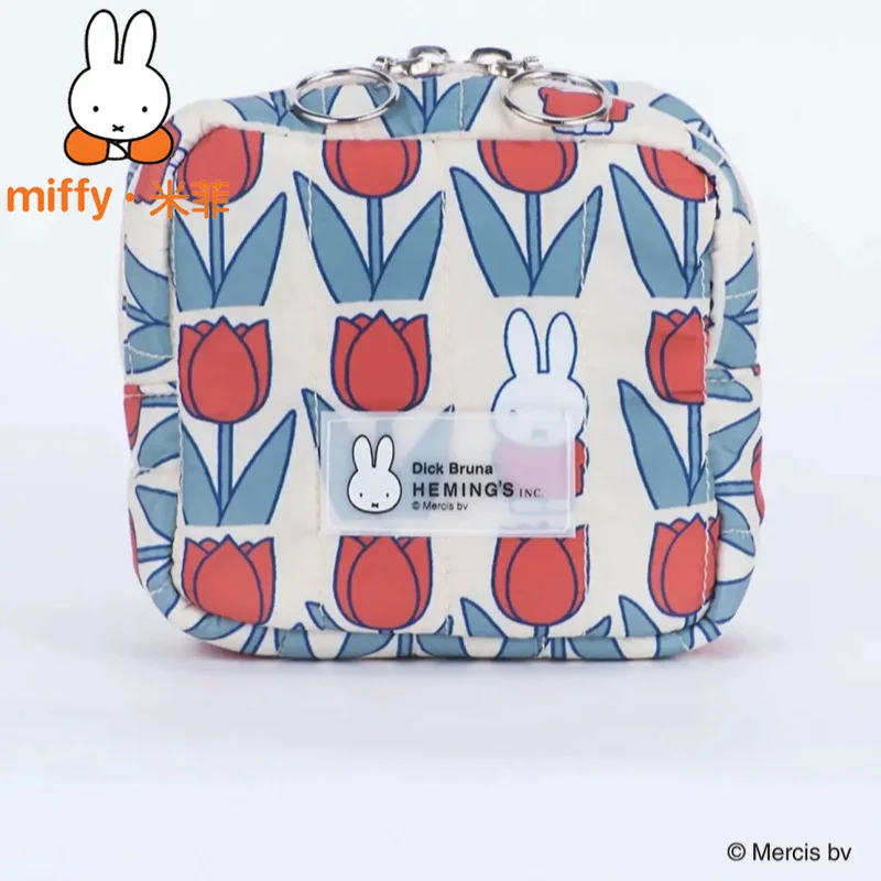

Miffy Cosmetic Bag Cute Portable Organizer Small Item Bag for Women Sanitary Pad Storage Pouch Girls Lightweight Makeup Pouch