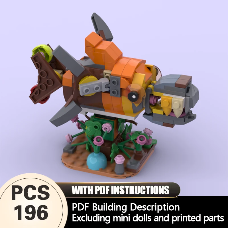 

Creators Animal Series Model MOC Building Bricks ‌Tropical Garfish‌ Modular Technology Gifts Holiday Assemble Children Toys Suit