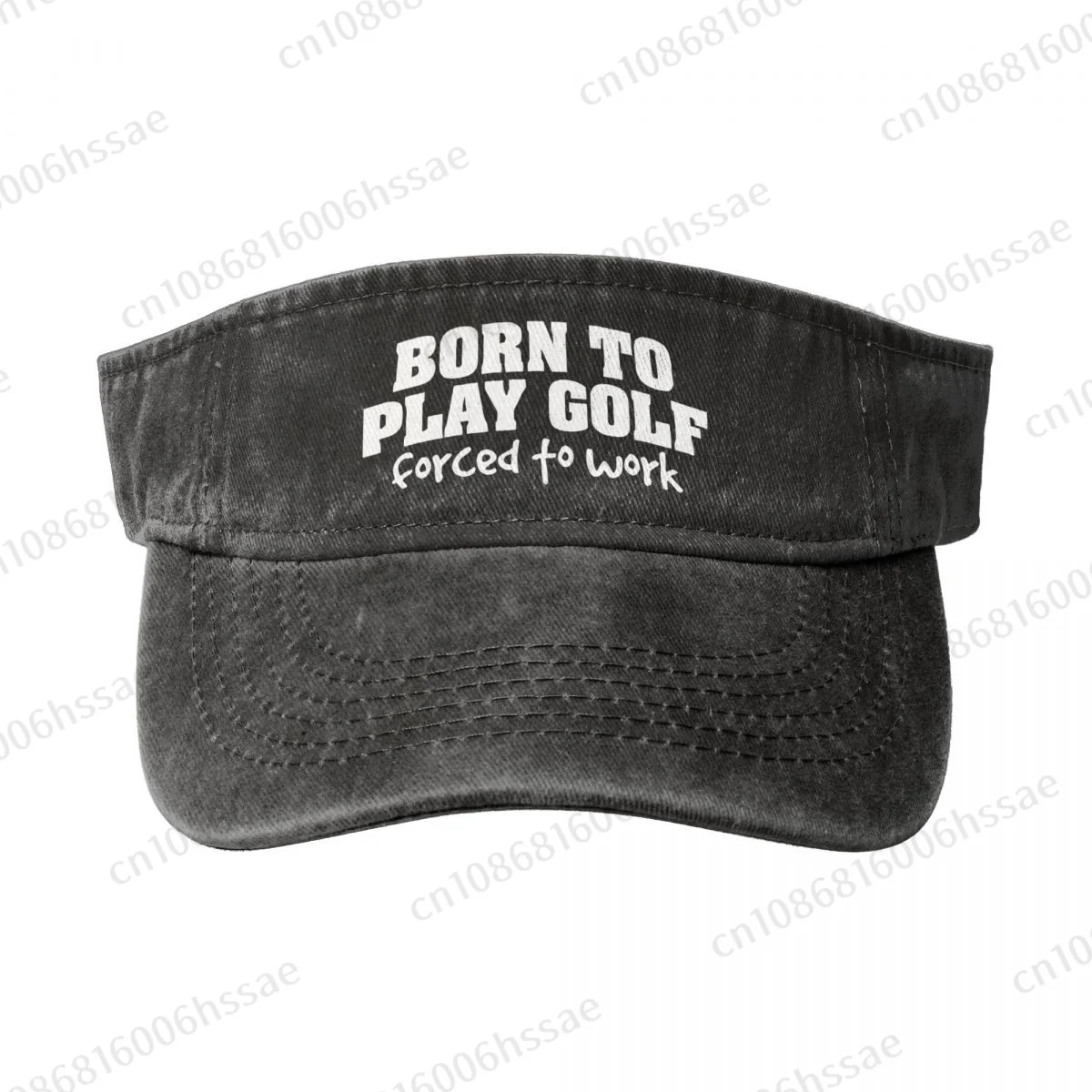 Born To Golf Forced To Work Fashion Cotton Baseball Cap Summer Breathable Men Women Adjustable Sun Hat