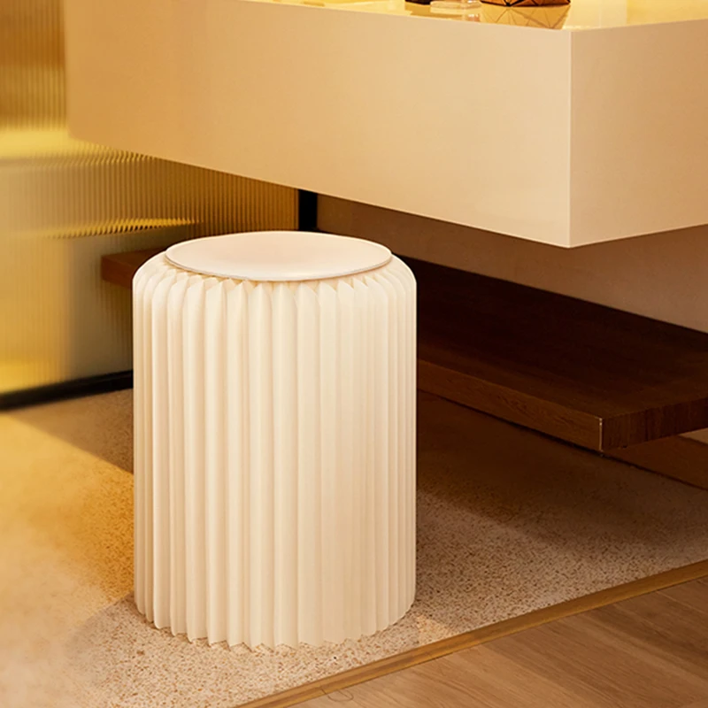 

Nordic Kraft Paper Табурет, Креативный складной табурет, Портативный туалетный табурет, Мобильное сиденье, Стул для отдыха в гостиной, Мебель для дома