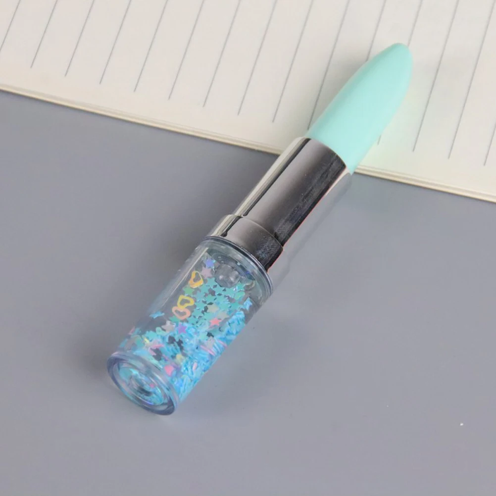 

4pcs Lipstick Shaped Creative Plastic Ballpoint Multicolor Smooth Writing Gel Ink Pens For Kids Girls Party Favors School