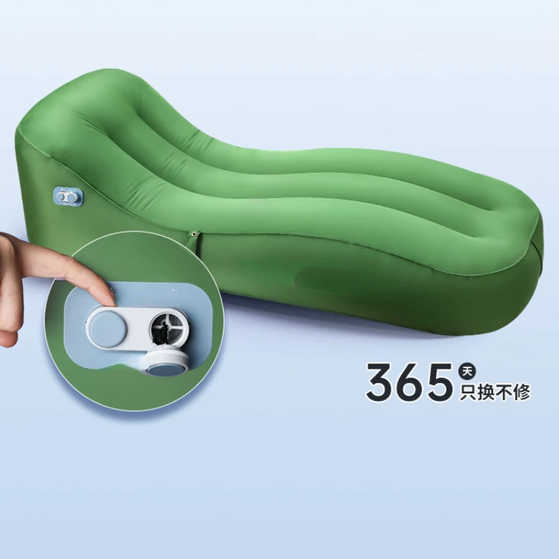 Automatic inflatable sofa outdoor camping lazy air sofa portable inflatable bed recliner