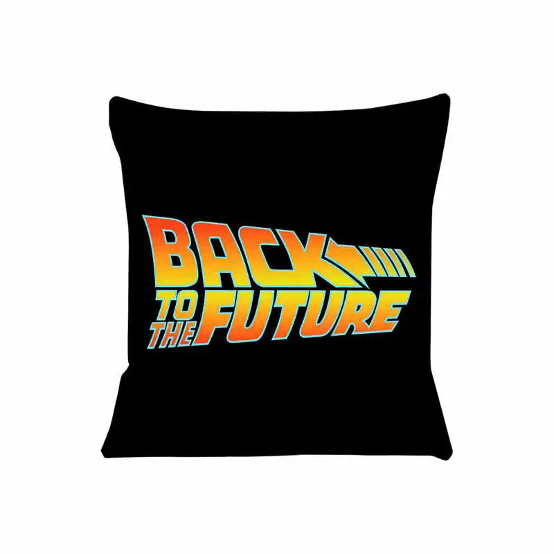 Back To The Future Cushion Cover for Sofa Pillow Case Cover Seat Car Throw Pillowcase 45X45cm For Home Decorative SJ-772