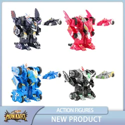 Monkart Transformation Robot Toy Moncha Pixie Vasper Dante Car MEECARDS Bitroid Zero Draka Rarrken Leo Megaroid per regalo per bambini