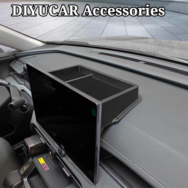 トヨタ-rav4-2026-abs-ブラックカーナビゲーション画面収納ボックス収納ボックス整理トレイインテリアカーアクセサリー