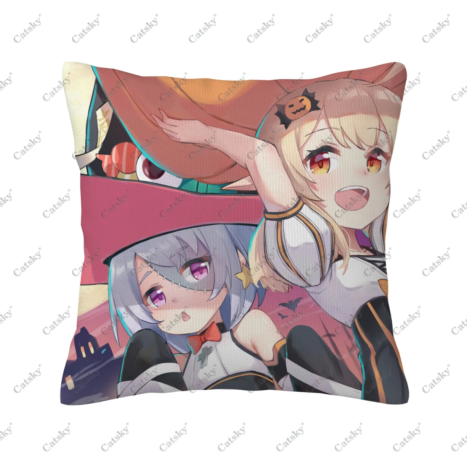 Genshin Impact Diona Pillow cover decoration sofa home 45x45cm gift holiday double-sided short plush cushion covers back pillows