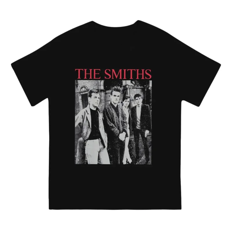 The Smiths Rock Band Creative TShirt for Men Morrissey Round Collar Basic T Shirt Hip Hop Birthday Gifts Streetwear