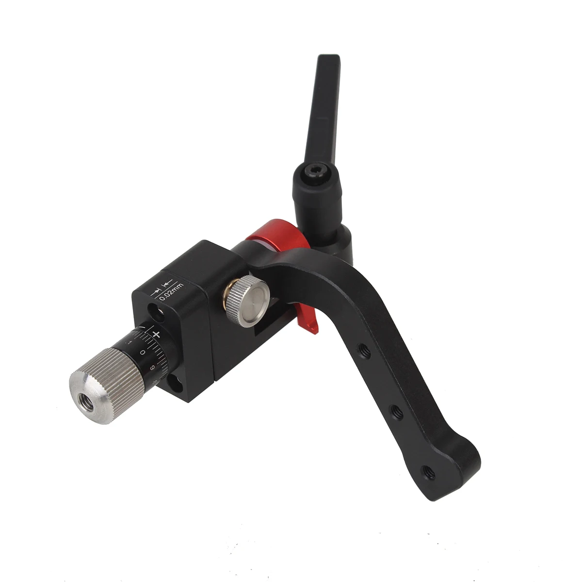 Feinabstimmung für die Holzbearbeitung, Begrenzer, 0,02 mm, Sägetisch-Führungsschienen-Locator, Aluminiumprofil, Fräser, Zaunbegrenzer, fester Clip – Detail 7