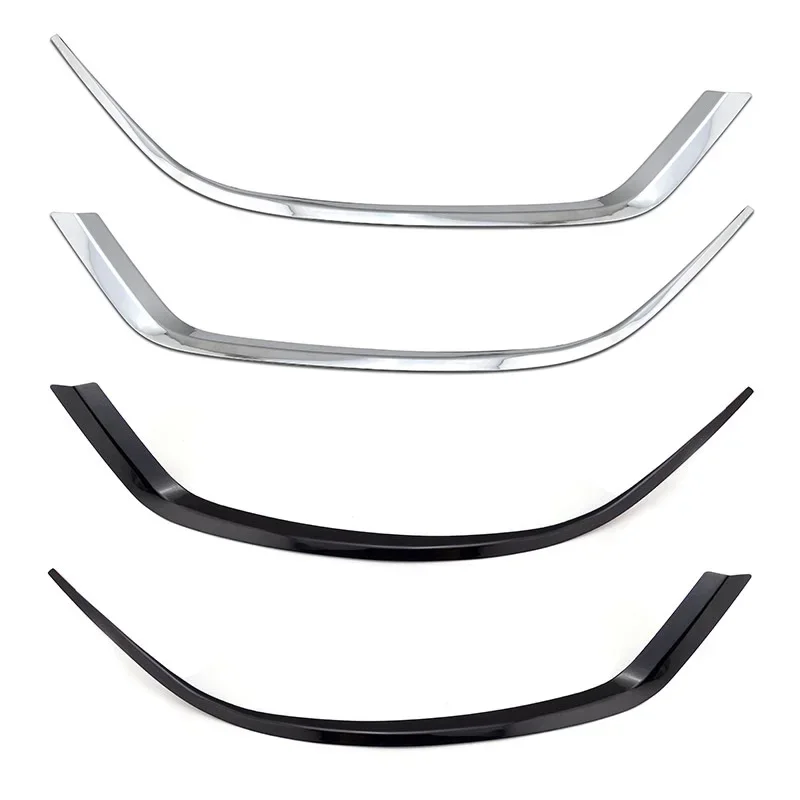 

Ford Mustang 2015-2017 Chrome 2 Body Kit Car Brow Black Headlight Decoration Bezel Surround Lamp Eyebrow Eyeliner Baff