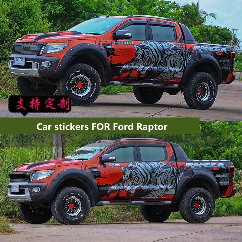 

Автомобильные наклейки для Ford Raptor, внешний вид, украшение, модифицированное тело, модный спортивный декор, аксессуары по индивидуальному заказу