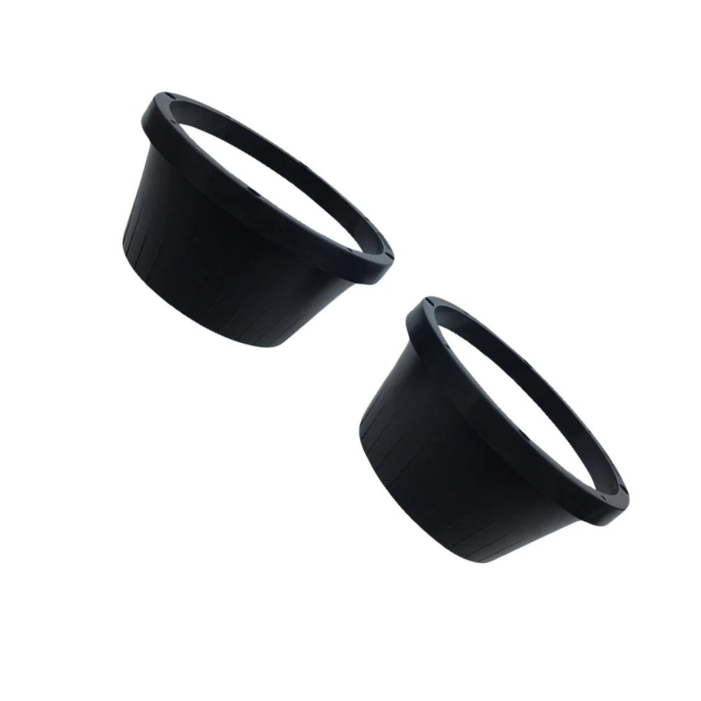 

2Pcs 6.5 Inch Auto Speaker Waterproof Cover Heavy Duty ABS Construction Car Audio Replacement Pad Secure Fit Dustproof Sound