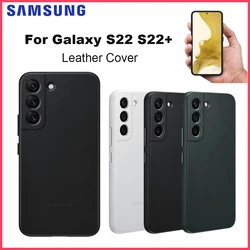 Original Samsung Galaxy S22 S22+ S22Plus Leather Cover EF-VS901 EF-VS906  Genuine Leather Protective Case for Galaxy S22 S22+