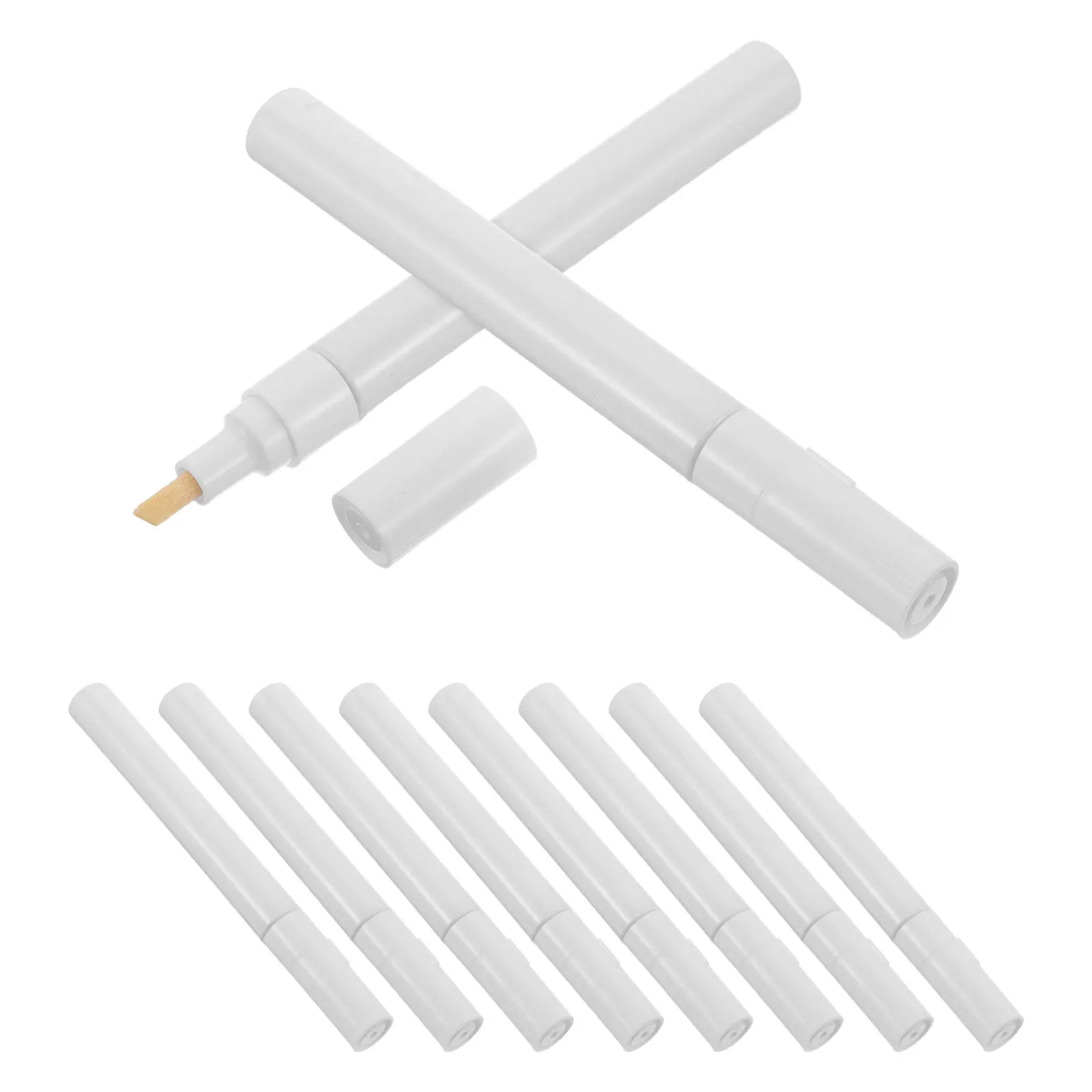10Pcs Reusable Empty Refillable Acrylic Paint Markers Aluminum Tube Design 4.5mm Precision Tip for Craft Art Touch Up Paper