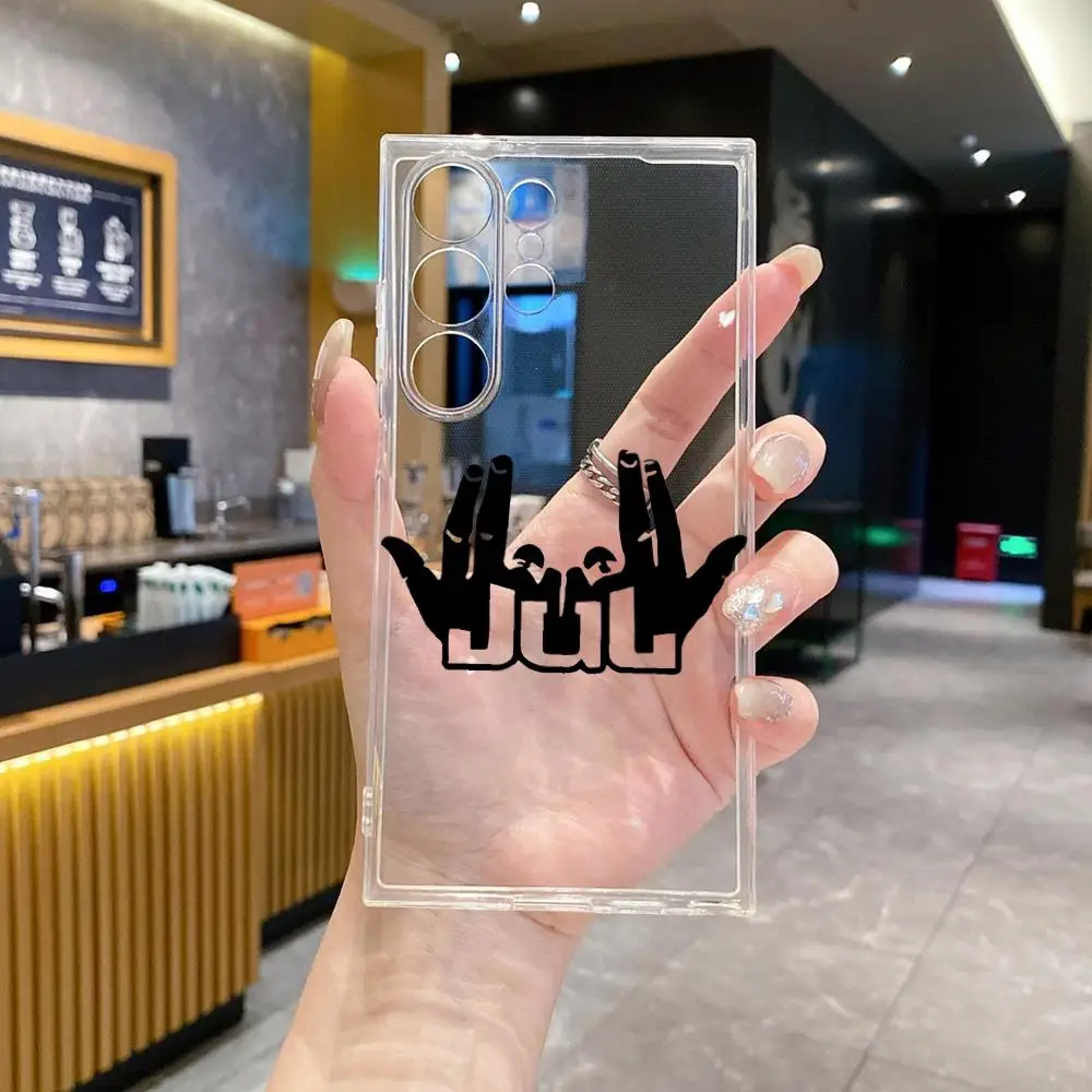 Rapper JuL C'est Pas Des Lol Phone Case For Samsung S26 Ultra S25 FE S24 S23 S22 Plus S25 Edge S21 transparent soft shell Covers