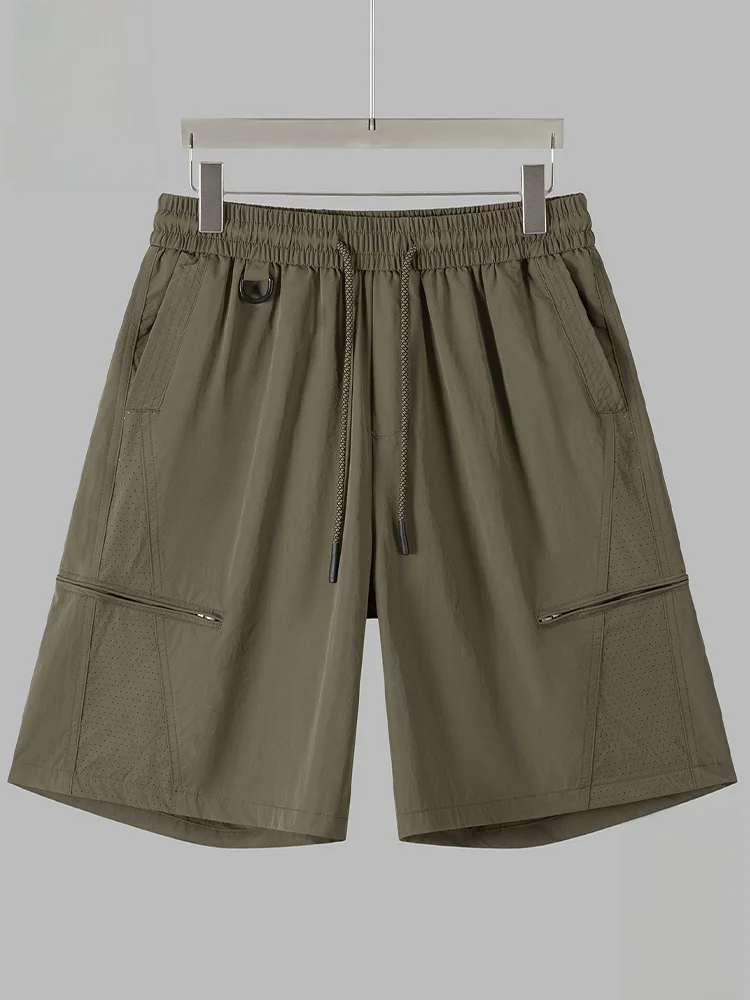 

PaulFrank Leisure Qui Dry Sports orts Men's Summer Thin Loose Casual Five-Quarter Pants Breathable Polyester Fiber