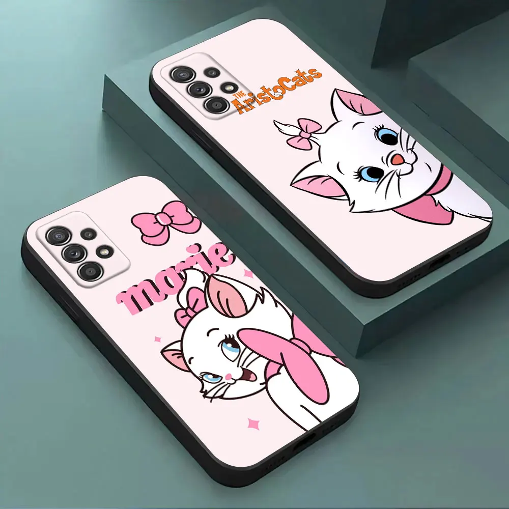 

Marie Pink Cat Disney Case For Samsung Galaxy A15 A25 A24 A23 A22 A21S A20s A13 A10 A05S A04 A03 A02 A14 Soft Black Phone Cover