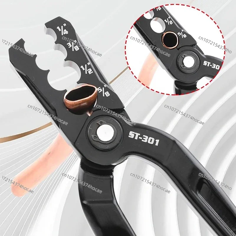 DSZH ST301 Copper Tube Repair Pliers Versatile Round Plier Tool Compound Rounder and Flat Folding Tube Fix Leaks Quickly Easily