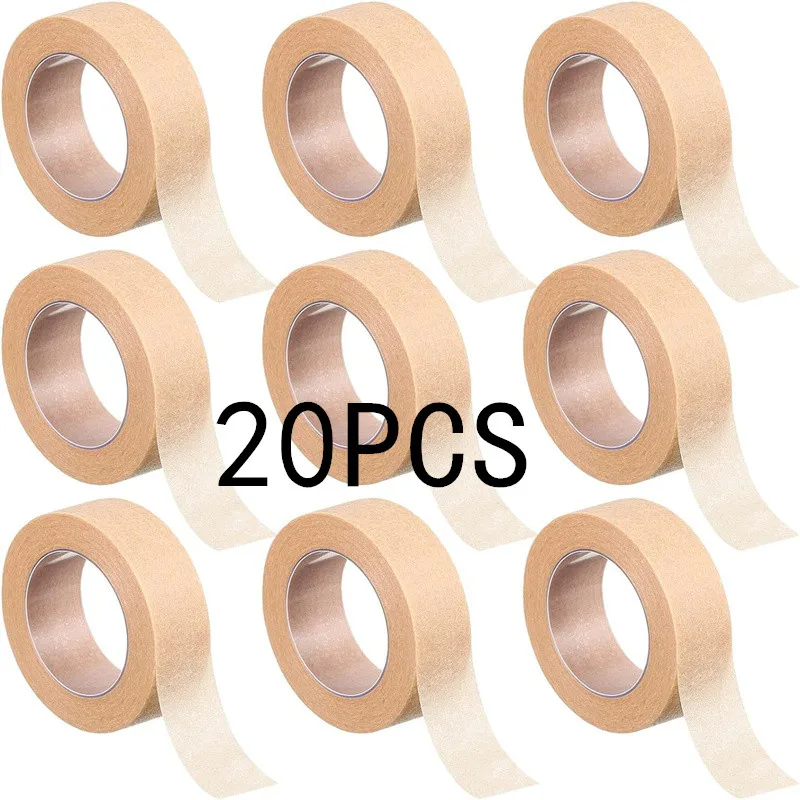 5/10/20PCS 9M * 1.25CM Nastro di colore della pelle non tessuto Occhio Ciglia finte Patch Traspirante Nastri di estensione delle ciglia Lint Palpebra adesivo