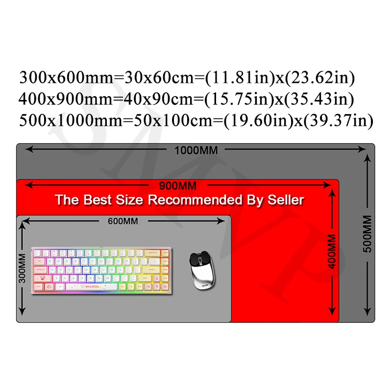 Imagem -05 - Minimalista White Gaming Mouse Pad Grandes Tapetes de Teclado Gamer Desk Mat Company Desk Design para o Presente 400x900 mm