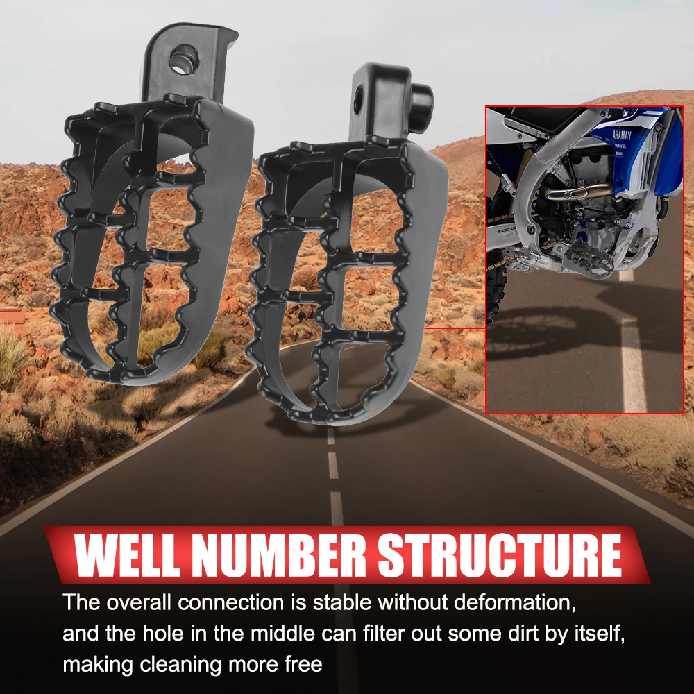 Aluminium Footpegs Pedals Dirt Bike Foot Pegs For Pit Dirt Motor Bike Motorcycle PW50 PW80 TW200 XR50R CRF50 CRF70 CRF80 CRF100F