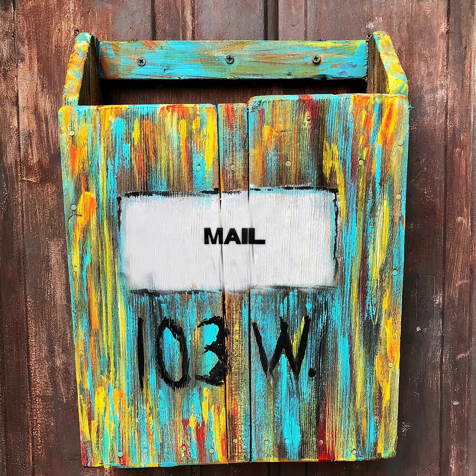 4 قطعة ملصقات صندوق البريد معدنية متينة من سبائك الزنك مقاومة للماء ومضادة للشمس ملصقات حروف لاصقة لصندوق البريد