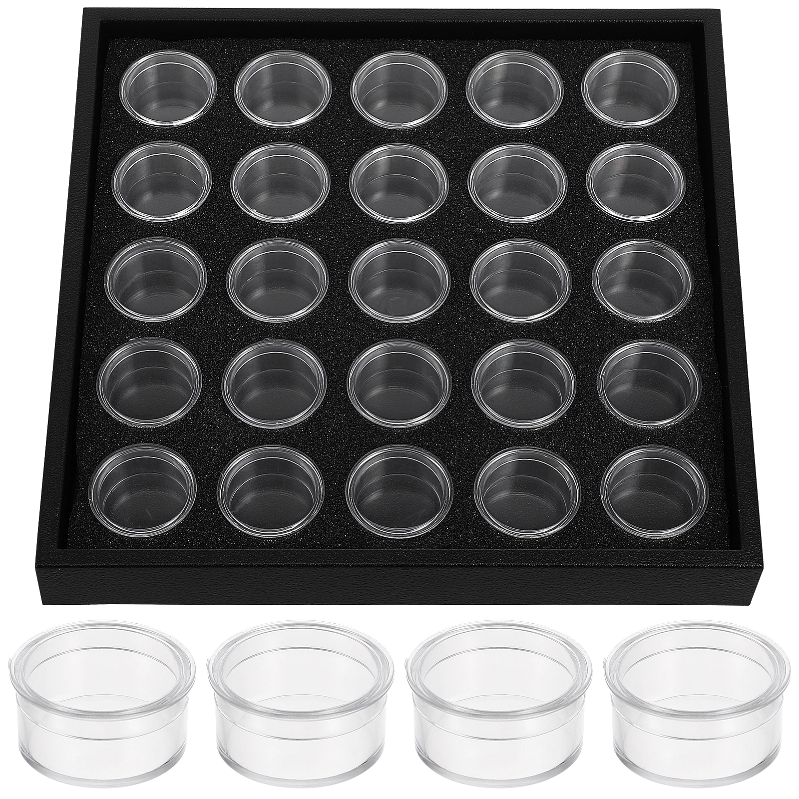 宝石収納ボックス透明マルチグリッドプラスチックオーガナイザーネイルジュエリーラインストーンディスプレイ分類ネイルツールケース