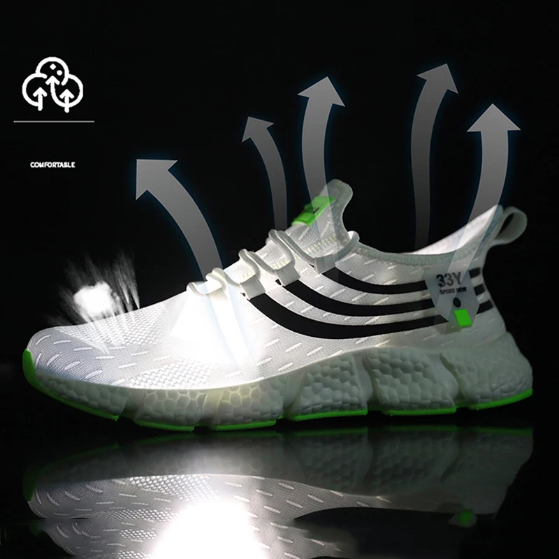 Klassieke Heren Schoenen Ademende Demping Jogging Sneakers Voor Heren Outdoor Lichtgewicht Mesh Schoenen