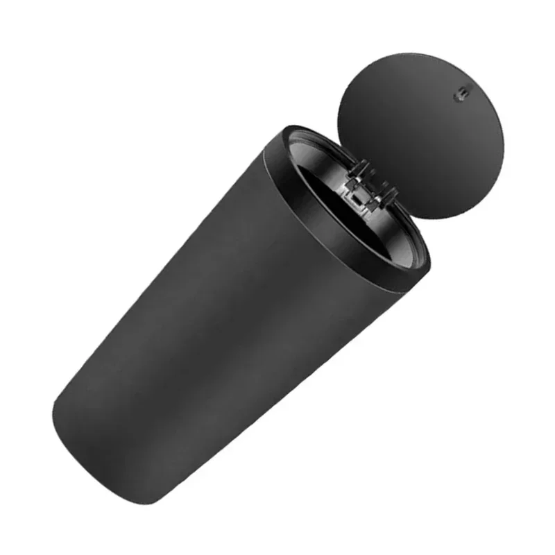 

1Pc Easy Use Car Trash Bin with Press Lid Leakproof Odor Resistant ABS Cup Holder Mini Garbage Can Auto Parts