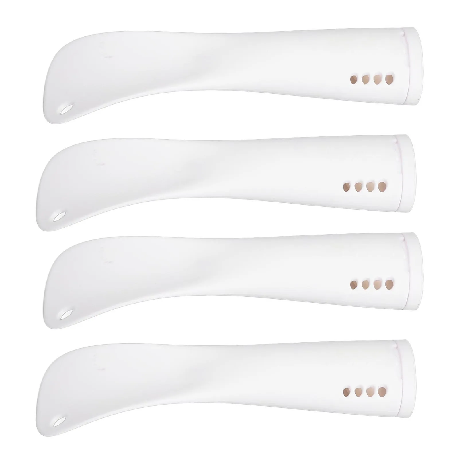 4pcs Scented Shoe Horn Jasmine Fragrance Odor Removal Reusable Short Shoe Helper White Shoe Helper Stick