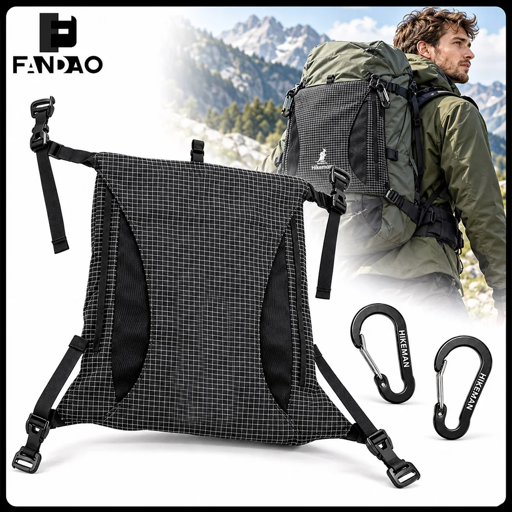 Outdoor Backpack Expansion Pouch Detachable External Storage Bag Hiking Rucksack Extension Utility Pack for Mountaineering Gear