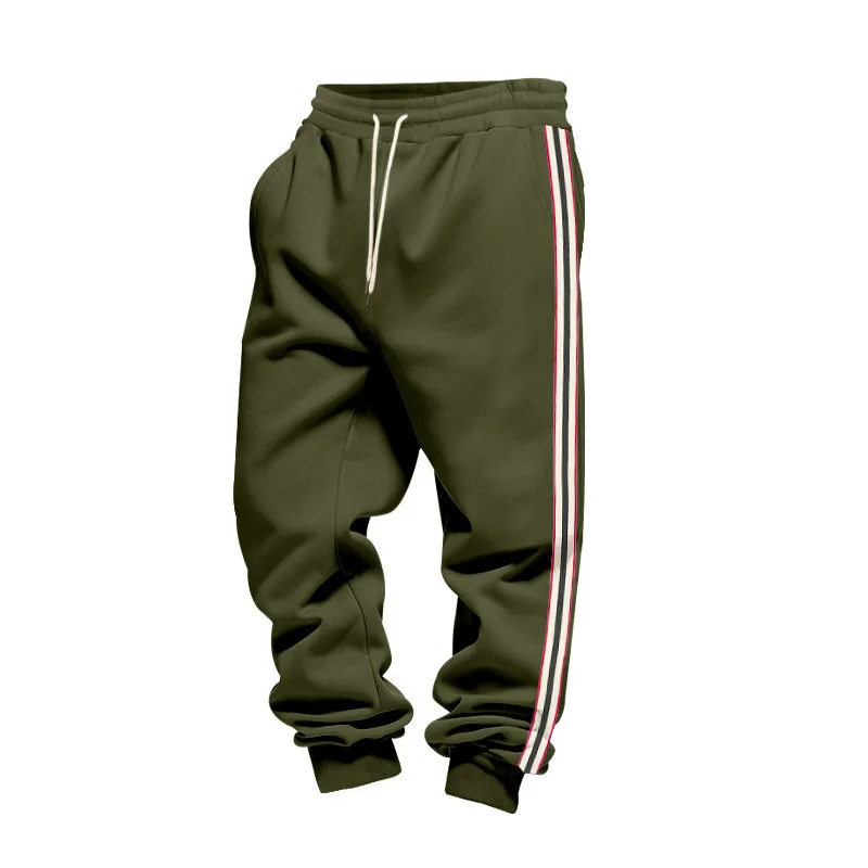 

Cross-border winter clothing outdoor men's heavy fleece loose casual simple retro training sports jogging sweatpants