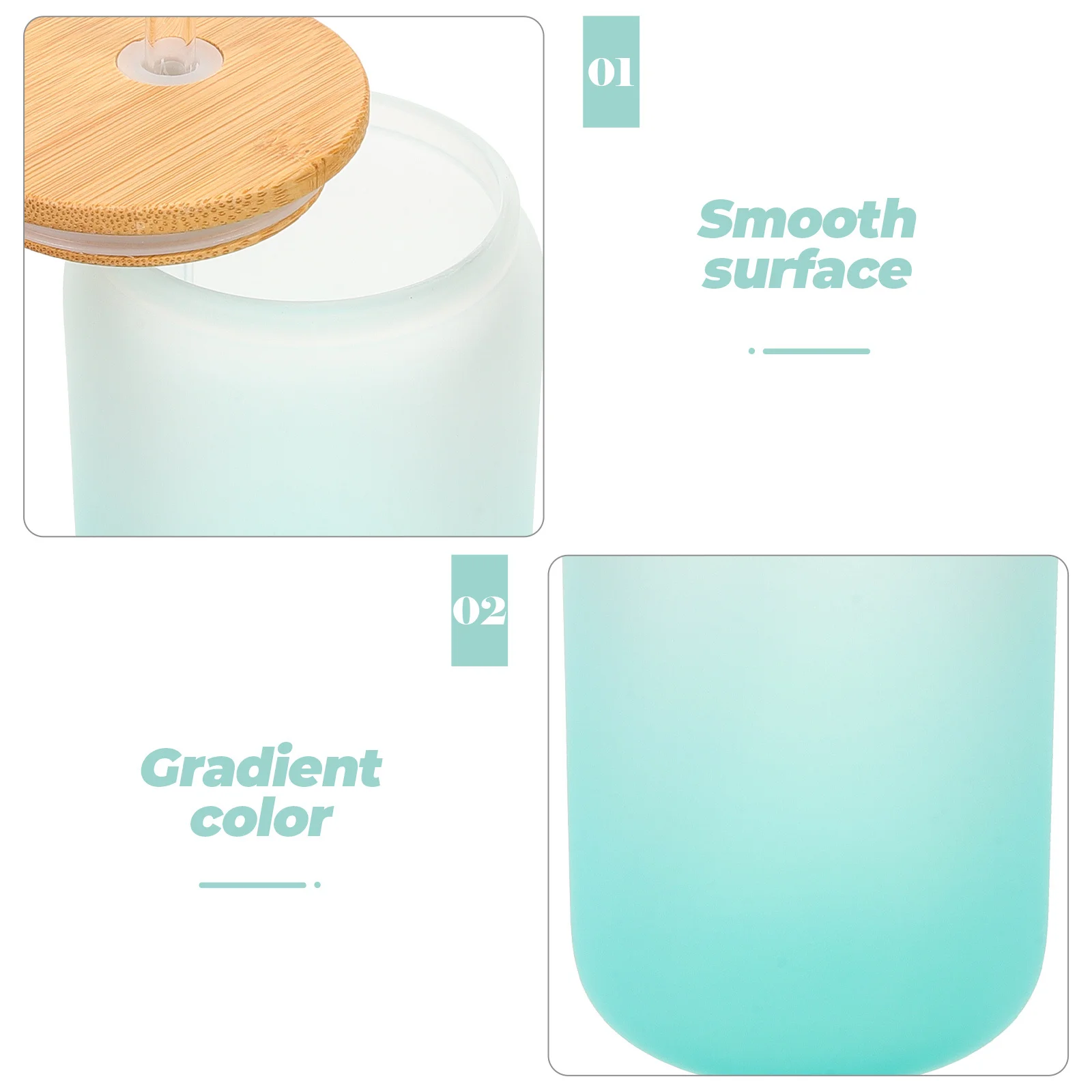 

Glass Cup Large Capacity Gradient Color Milk Cup Glass Straw Suitable Home Bar Restaurant Tumblers with Straw