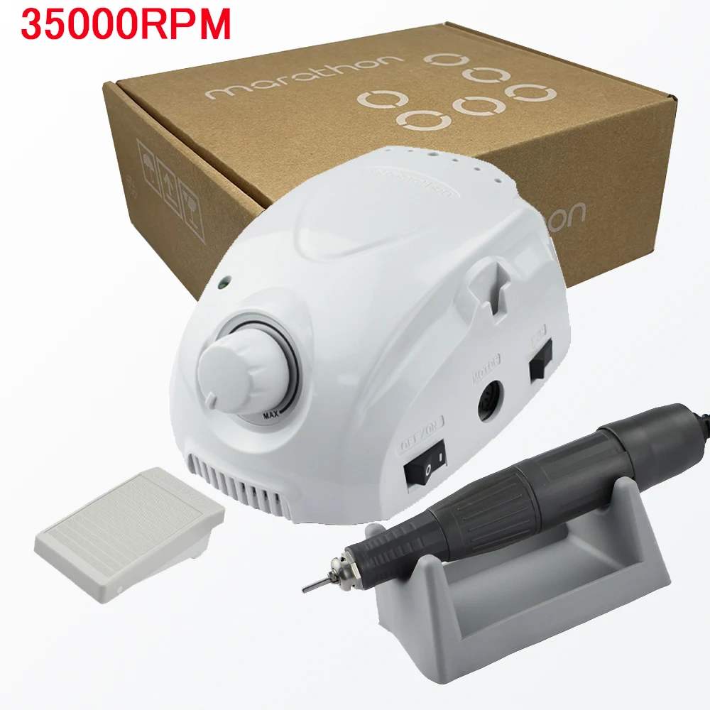 65W Electric Nail Drill marathon Engraving machine Nail Polish machine 35000RPM Handle Milling Machine Manicure Machin