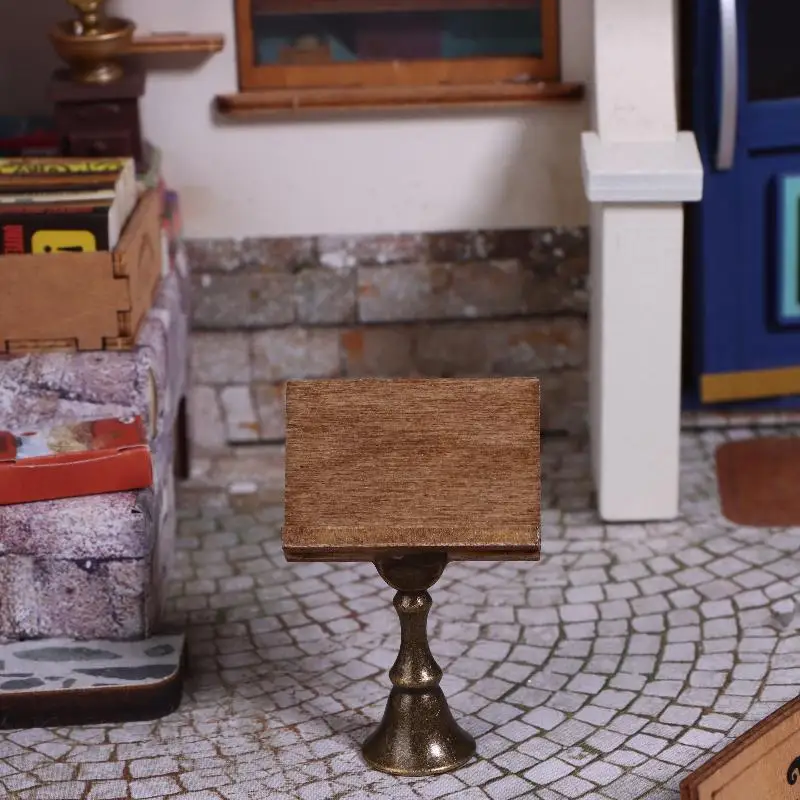 1/12 Mini libro magico per casa delle bambole Supporto per lettura Modello Mobili per casa delle bambole Decorazione Casa delle bambole Micro scena Puntelli di costruzione