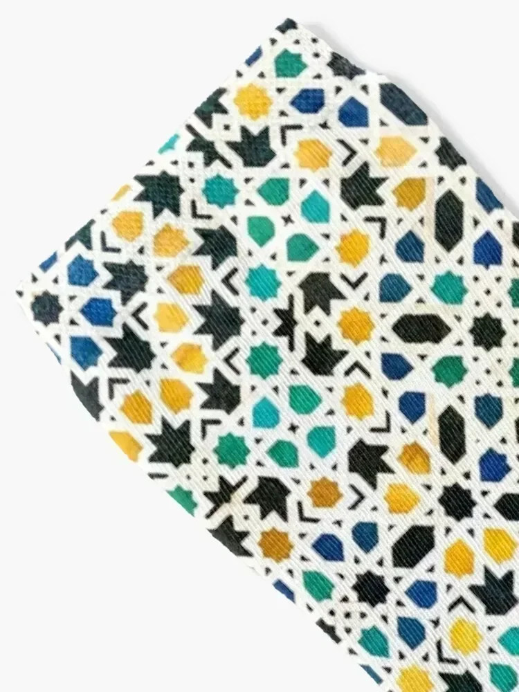 Alhambra tessellation Socks luxe New year's cartoon cycling Ladies Socks Men's