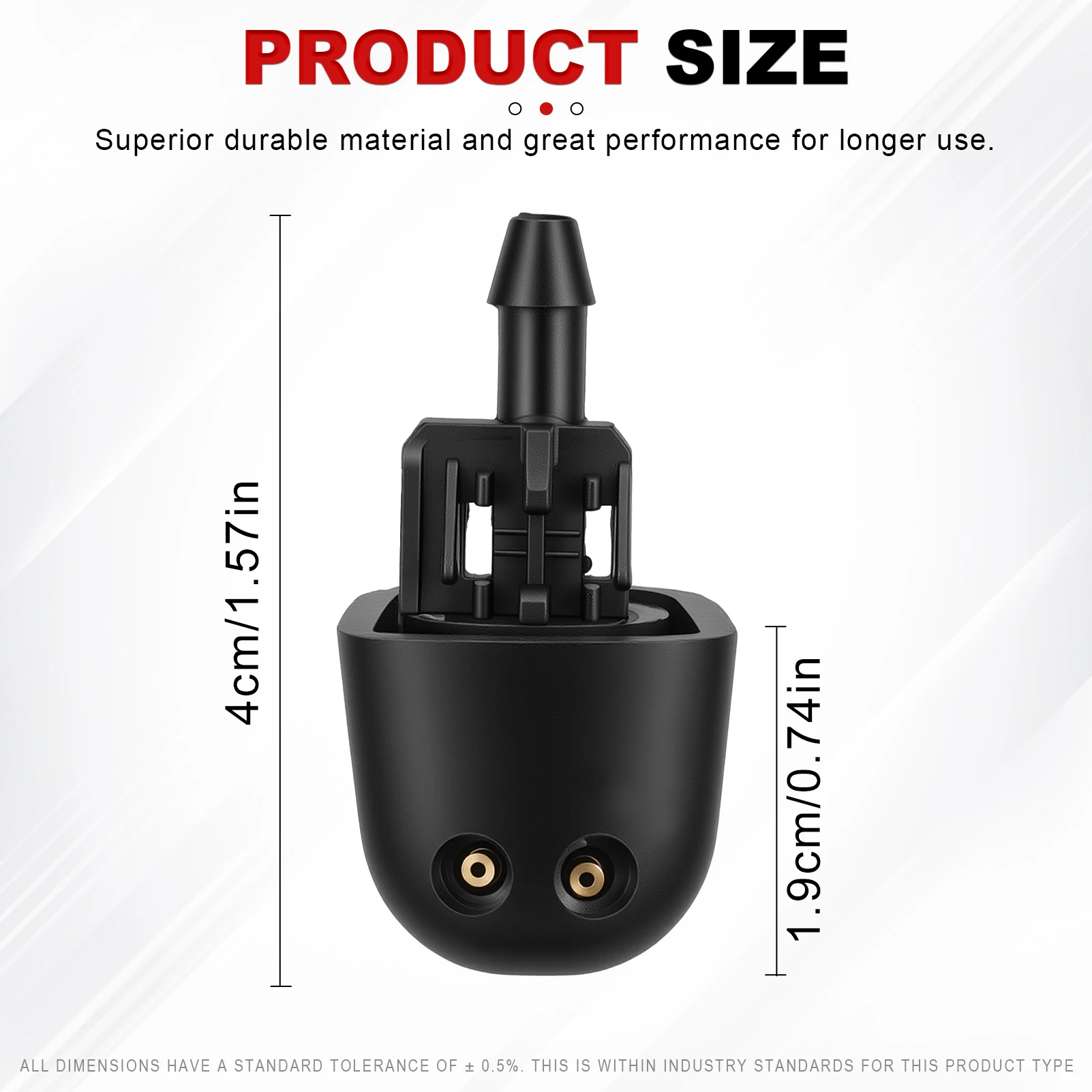 2 Pcs Car Windscreen Washer Jets Front Nozzles 93160047 7700823915 For Renault Vauxhall Vivaro Trafic Primastar Car Accessories