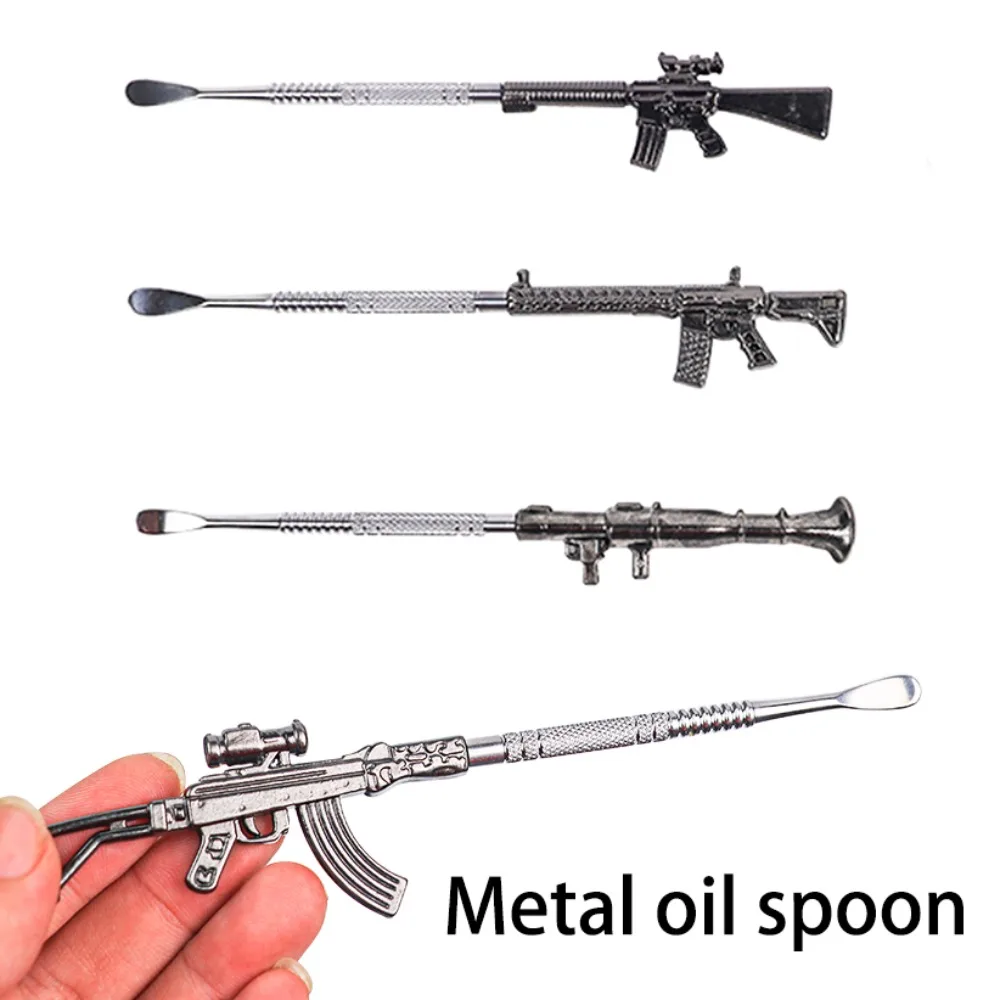 

16mm Shaped Metal Multi Purpose Tool Compact Oil Spoon Portable Accessory Digger Shovel for Men