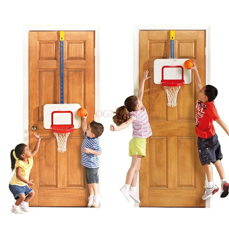 Rack de basquete suspenso, brinquedos para bebês, tiro interno infantil, montado na parede doméstico, ajustável