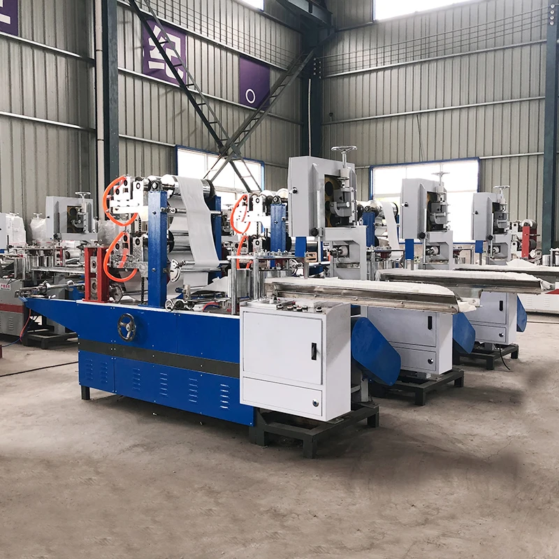Automatic Napkin Paper Making Production Line Household Folding Machine with Gearbox Motor Bearing