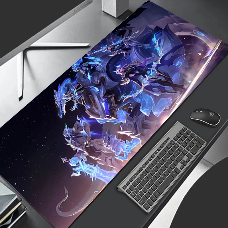 Mousepad Computer Gaming Accessories Keyboard Pad Office PC Rubber Mouse Pad L-league Of Legends Ashe Decoracion Desk Mouse Mat