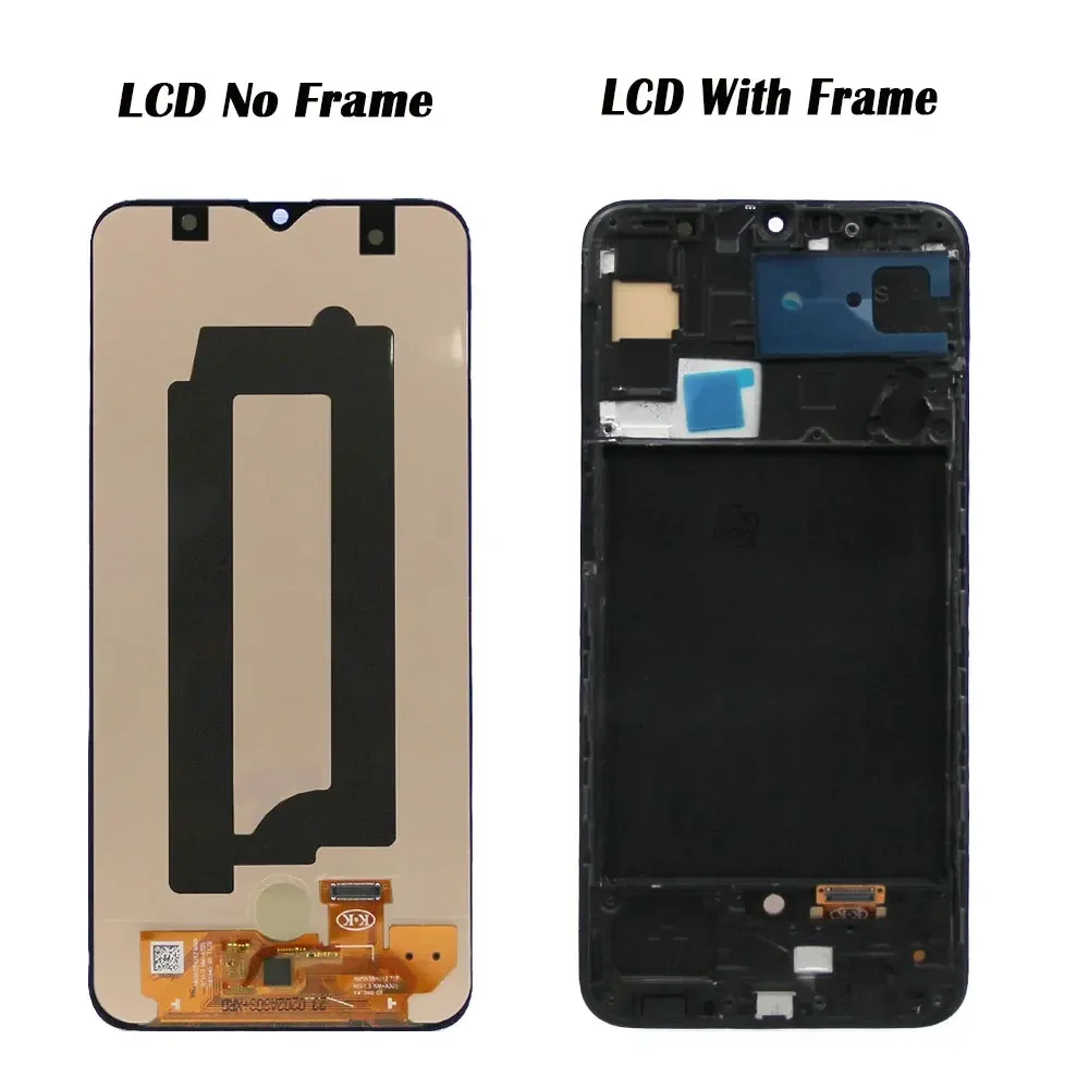 1 PCS 6.4\'\' For AMOLED For Samsung A30S SM-A307FN/DS A307 LCD Display Touch Screen Digitizer With Frame For Samsung A30s lcd