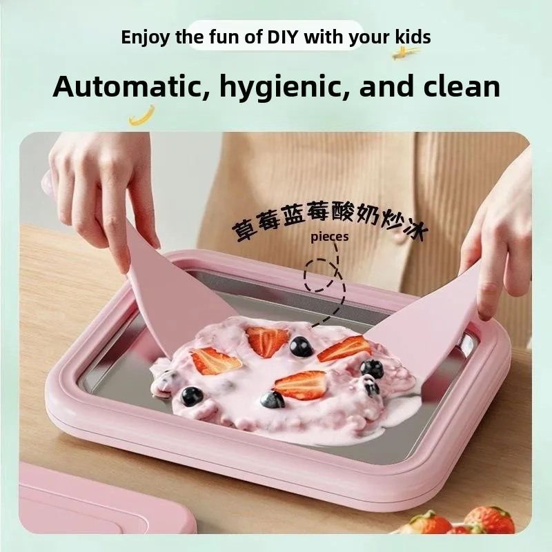 Non- Home Use Ice Cream Maker Small Size Children's DIY Ice Shaver Kitchen Appliance Ice Plate Maker