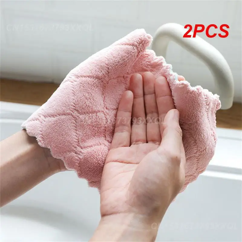 2PCS Water-absorbing Cloth Strong Water Absorption Non-shedding Extra Absorbent Towel Dishwashing Towel Multi-purpose T Cloth