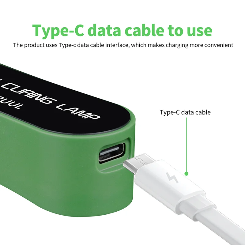 2UUL SC08 Mini Uv Curing Lamp Fastly and Efficiently Curing With High Power Built-in Battery Wireless Use for Shadowless Glue