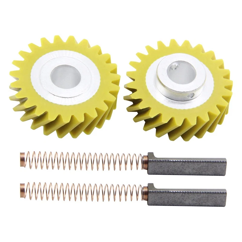 W10112253 Mixer Worm Gear W10380496 Carbon Brushes Replacement For Whirlpool & Kitchen-Aid Mixers Replace Parts 4162897