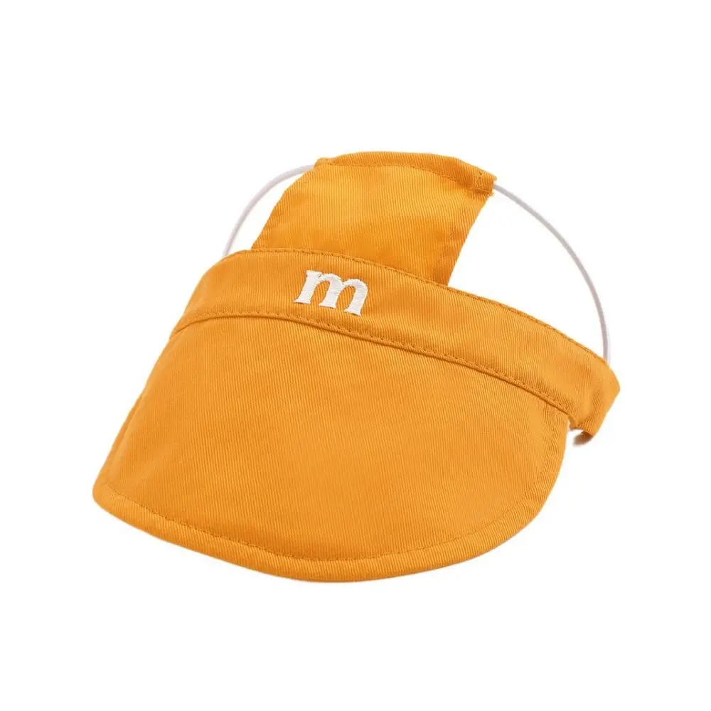

M Letter Embroidery Dog Sun Hat Adjustable UV Protection Dog Sunshade Breathable with Ear Holes Pet Baseball Cap For Dogs Cats