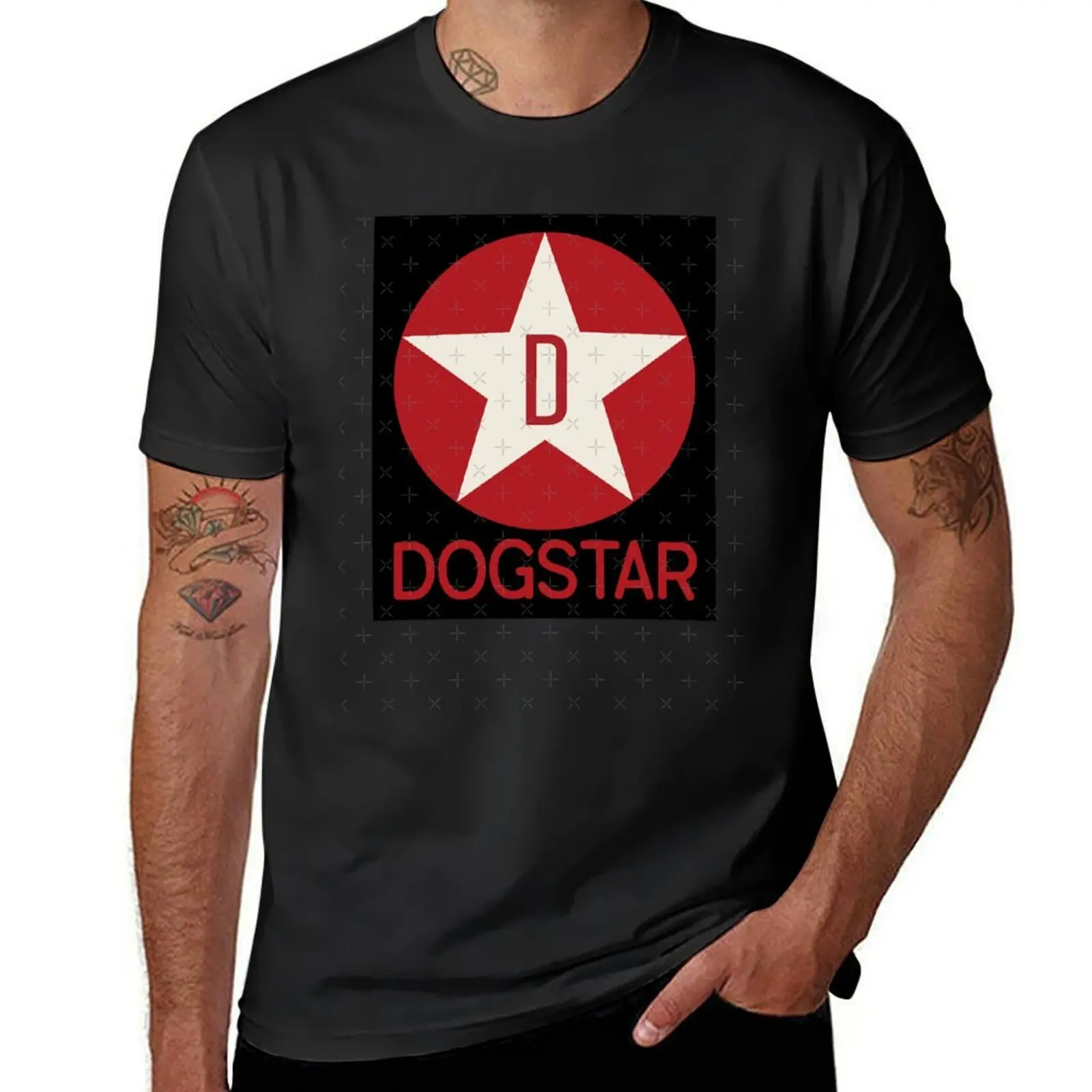 DOGSTAR Logo (Keanu Reeves' Band) T-shirt quick drying hippie clothes anime black t shirts for men